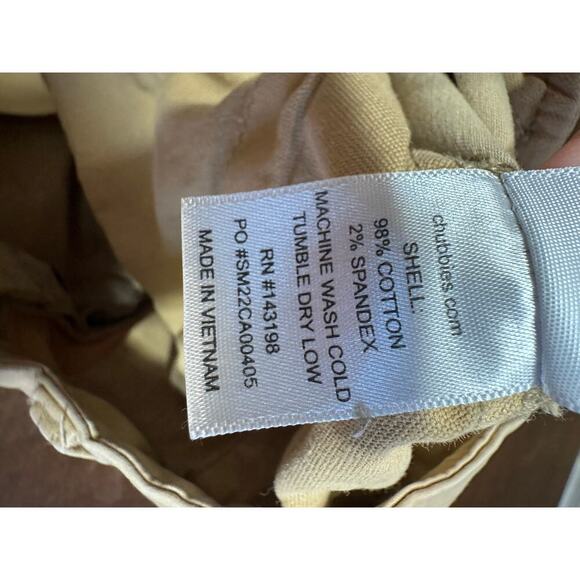 Chubbies Khaki Chino Shorts Men 33 Tan Regular Cotton Preppy Neutral Faternity - Picture 10 of 11